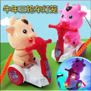 Linterna de plástico con luz LED y música, juguete para niños, decoración para fiestas - Product Image 3