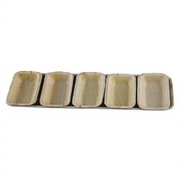 Platos de Sushi Cuadrados de Hoja de Palma Resistentes de Primera Calidad, 13 Pulgadas, Ecológicos, Aptos para Microondas, Compostables, 100% Naturales y Biodegradables