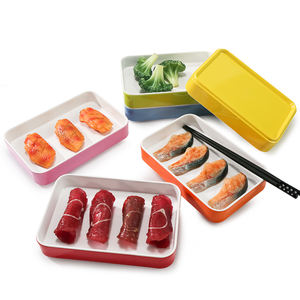 Restaurant Hotel Hotpot Shabu Assiettes carrées empilables en mélanine Assiette BBQ rectangulaire - Product Image 3