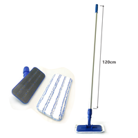 Ecoclean 9 "360 pivotant utilitaire en plastique pour nettoyer la poussière des sols, tampon de lavage magique, tête de recharge pour vadrouille plate