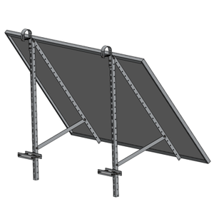 Support de montage pour balcon Gresolar Easy Install, trépied en aluminium, kit de montage solaire réglable pour panneaux photovoltaïques de jardin et de balcon - Product Image 4