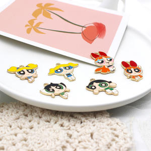 Little policewoman น้ำมันอัลลอยหยด DIY เครื่องประดับการ์ตูนญี่ปุ่นจี้น่ารักจี้ - Product Image 5