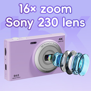 Caméra vidéo et photo rétro de haute qualité pour vlog, 4K 64MP, zoom numérique 16X, capteurs CCD numériques de 2,8 pouces - Product Image 2