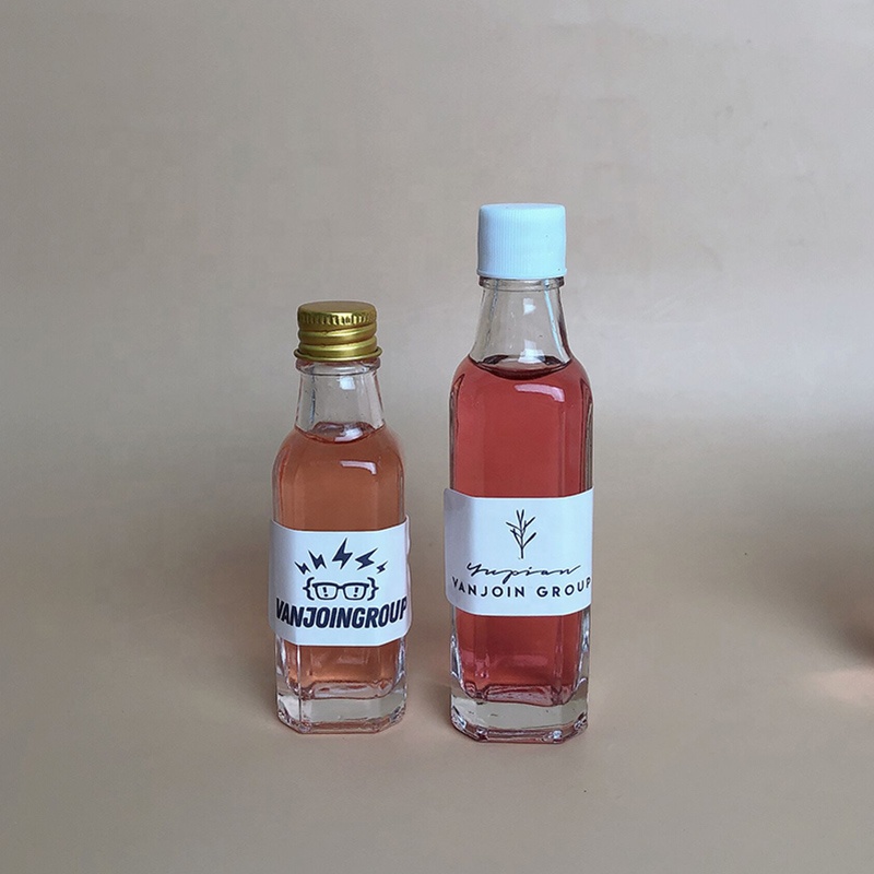 ミニサイズスクエアアルコールガラスボトル30ml50mlリキュール