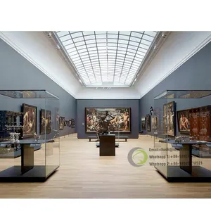 Armadi museo su misura moderno museo vetrina museo museo con luce a LED