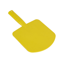 Couteau à mastic avec manche en plastique pour cloison sèche et lame ronde jaune en plastique pour mur/papier peint