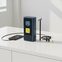 Gonfleur de pneus numérique portable pour voiture avec moniteur de pression des pneus, 12V, matériau ABS, pompe à air et compresseur à gonflage rapide