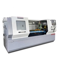 Torno CNC de Metal con Sistema de Control GSK, Cama Plana CK6150, 1000-1500 mm