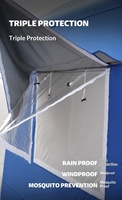 Carpa Doble de PVC HOUMU Estándar para Emergencias Civiles y Desastres, Resistente a Terremotos e Inundaciones, para 6 Personas, Apta para las Cuatro Estaciones