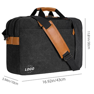 Zaino in Pelle Impermeabile alla Moda per Uomo BSCI, Borsa Messenger per Ufficio con Trolley per Uso Universitario - Product Image 2