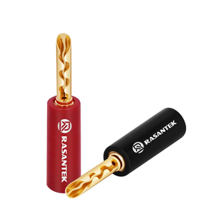 Connettori a Banana Professionali con Blocco e Connessione a Vite, Connettore Rapido per Cavi di Altoparlanti e Sistemi <span class=keywords><strong>Audio</strong></span> - Product Image 2