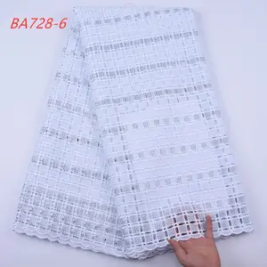 1616 Shipping Free African Lace Fabrics 2019 Designs White Cotton Guipure Lace Fabric