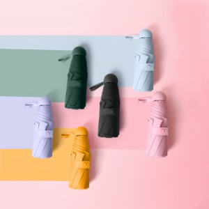 Parapluie portable pliant 5 sections léger et personnalisé anti-UV pour femme, mini capsule, haute qualité, pas cher, nouvelle collection 2026 - Product Image 2