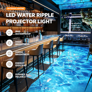 <span class=keywords><strong>Projecteur</strong></span> LED à effet d'ondulation d'eau 150W, lumière à effet Gobo étanche IP67 - Product Image 1