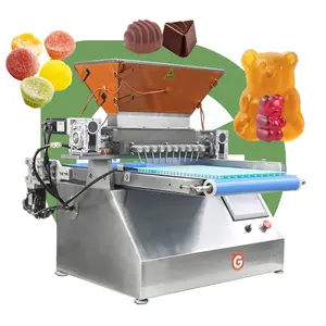 Petite fabrication de mini vitamines Pièce de production automatique Fruit Jelly Bean Gummy Candy Bear Depositor Make Machine