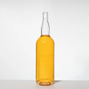 RSG botella de licor de whisky de 1 litro de lujo claro vacío 1000ml botella de vidrio de alcohol gin vodka whisky 1L botella de alcohol