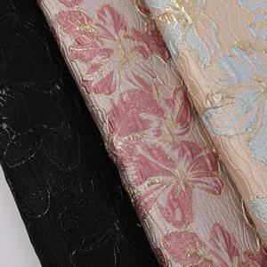 ผ้าลูกไม้ลายแจ็คการ์ดเนื้อผ้าโบรเคดสวยงามล่าสุด สีทอง ดีไซน์ใหม่ สไตล์แอฟริกัน ไนจีเรีย และฝรั่งเศส สำหรับชุดแต่งงาน - Product Image 4