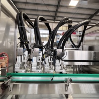 Machine de remplissage linéaire entièrement automatique pour sauces et vinaigres, machine de mise en bouteille de liquides avec suivi de remplissage