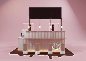 Kiosco de Chocolate Moderno Personalizado con Iluminación LED, Diseño de Tienda Minorista para Centro Comercial, Puesto de Venta de Chocolate - Product Image 5