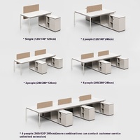 Postes de travail modulaires multifonctionnels en bois pour bureau, avec cloisons manuelles, pour bureaux financiers