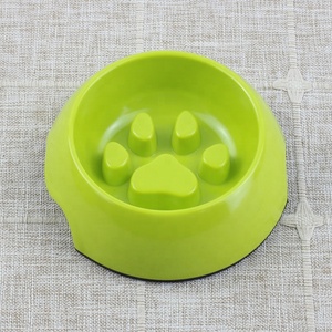 Grosir mangkuk hewan peliharaan makan lambat Ramah Lingkungan & pemberi makan desain melamin padat untuk anak anjing kecil kucing bepergian - Product Image 6