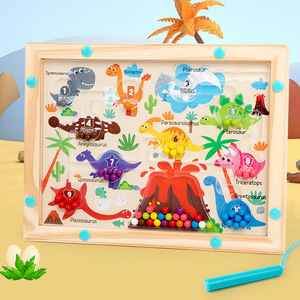 Juguete Educativo Temprano para Niños, Bolígrafo Magnético Divertido con Cuentas, Clasificación de Colores, Laberinto de Papel, Coordinación Mano-Ojo - Product Image 3