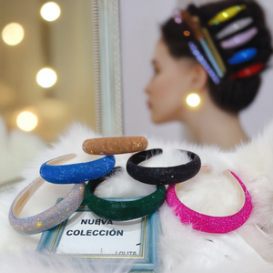 Diadema Diatema con Broca y Diamantes de Imitación, Accesorio de Moda para Mujer - Product Image 3