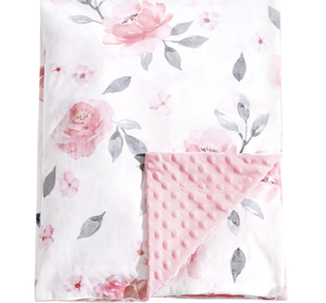 <span class=keywords><strong>Couverture</strong></span> bébé double couche en fausse fourrure tricotée ultra douce Minky 40x50 pouces, motif géométrique, pour filles et garçons, avec dos à pois, jeté de <span class=keywords><strong>lit</strong></span> pour nouveau-né - Product Image 1