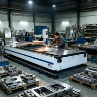Découpeuse laser à fibre CNC 3000W pour acier inoxydable, plastique et verre - Machine de découpe de métal haute précision avec composants Hiwin
