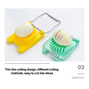 Cortador de Huevos de Acero Inoxidable al por Mayor, el <span class=keywords><strong>Mejor</strong></span> Utensilio de Cocina para Sándwiches, Herramienta Roja de Plástico para el Hogar, Batidor de Huevos - Product Image 4