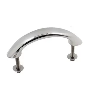 Stainless Steel 316 Boat Handrail With Stud Yacht Lift Handle Marine Rail Grab Handle