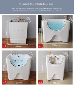 الأكثر مبيعًا في الصين حوض استحمام للكلاب قائم بذاته سبا بدرجة حرارة ثابتة للتدفئة حوض غسيل كبير صغير للقطط/الكلاب - Product Image 4