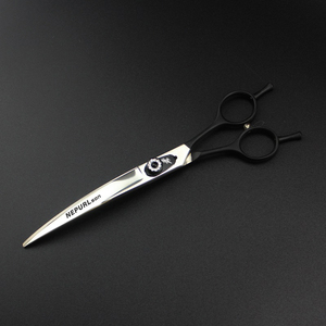 7.0 इंच पुनश्च 01 काले संभाल 440c थोक 4 टुकड़े पेशेवर स्टेनलेस स्टील पालतू सौंदर्य कैंची सेट - Product Image 6