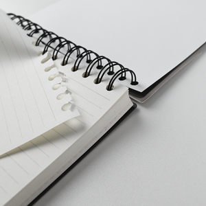 Có thể tái chế A5 B5 dây ràng buộc máy tính xách tay 0.75 mét <span class=keywords><strong>PP</strong></span> Bìa Ba bên trong trang lót lưới trống biểu tượng tùy chỉnh in ấn mịn bằng văn bản - Product Image 3