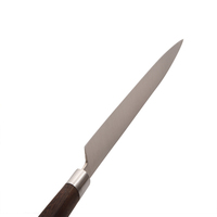 Couteaux à trancher de Chef, lame en acier 1.4116 couteaux à Filet de poisson avec manche en bois Rose de 12 pouces