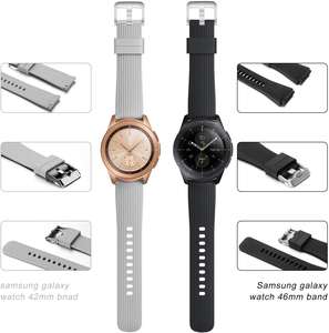 Venta al por mayor de 22mm correa de reloj <span class=keywords><strong>para</strong></span> Samsung <span class=keywords><strong>Gear</strong></span> <span class=keywords><strong>S3</strong></span> correa de silicona suave - Product Image 3