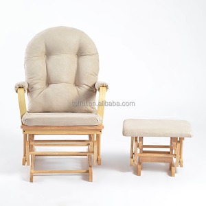 Fauteuil à bascule moderne en bois avec fonctions inclinables et réglables portables pour salon - Product Image 2