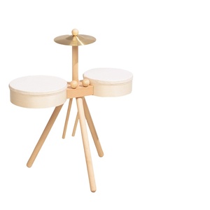 Vente en gros de tambours en bois, instruments de percussion, ensemble de tambours éducatifs multifonctionnels, jouets musicaux - Product Image 1