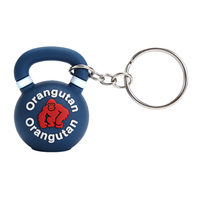 Porte-clés mousqueton 3D en PVC personnalisable, le plus vendu, OEM, léger, résistant, décoratif, personnalisé