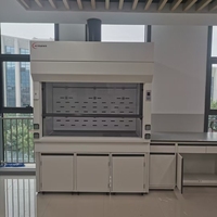 Hotte à fumées chimiques tout acier haute capacité avec armoire de rangement pour laboratoire et équipement de ventilation de sécurité