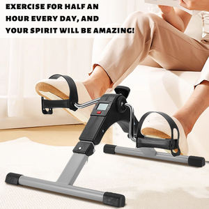 Mini bicicleta estática portátil de acero, Pedal de mano y pie, entrenador plegable para interiores, máquina de belleza para piernas, entrenador de bicicleta - Product Image 6