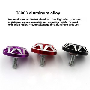 Nouvelles vis décoratives de 6 mm pour plaque d'immatriculation de moto et scooter électrique HCJ, accessoires de modification pour NIU Ghost Fire Alloy - Product Image 4