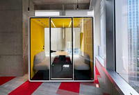 Cabine Acoustique Mobile Insonorisée pour 2 à 4 Personnes – Idéale pour Négociations Commerciales, Isolation Sonore, Coworking et Réunions de Bureau