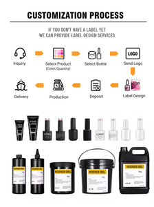 Venta al por mayor de fábrica de esmaltes de <span class=keywords><strong>uñas</strong></span> en gel con fórmula de vitamina E, capa base lechosa, marca privada/logotipo pe - Product Image 6