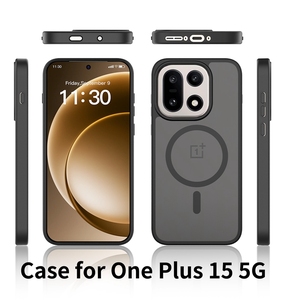 Custodia di Lusso Traslucida per <span class=keywords><strong>Telefono</strong></span> con Anello Magnetico Sensazione Pelle per OnePlus 15 5G <span class=keywords><strong>Cover</strong></span> Personalizzata - Product Image 1