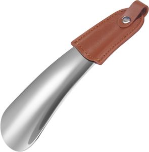 ที่โกยรองเท้าโลหะสแตนเลสแบบสั้นทันสมัยราคาส่งถูกพร้อมปลอกหนัง - Product Image 1