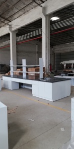 병원 및 학교 물리화학 실험실용 맞춤형 현대식 디자인 금속 실험대 (시약 선반 서랍 포함) - Product Image 3