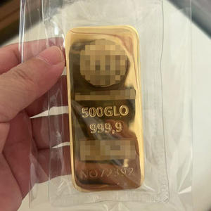 Batangan Emas Paduan Seng 500g Desain Koleksi Suvenir untuk Penggemar Logam - Laris Terjual - Product Image 4