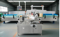 Machine d'étiquetage électrique semi-automatique double face pour l'emballage des boissons et des aliments avec contrôle PLC