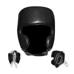 Adultos Niños Kickboxing Head Gear MMA Entrenamiento Sparring Artes marciales Cuero genuino Hecho Boxeo Karate Head Guards Cascos - Product Image 2